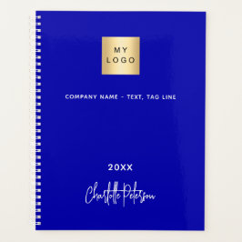 Agenda Logotipo comercial Royal blue monogram 2026