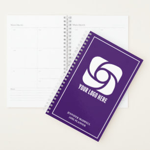 Agenda Logotipo de empresa púrpura Personalizado Negocio