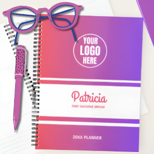 Agenda Logotipo de la Compañía de Gradiente Rosa/Azul Per