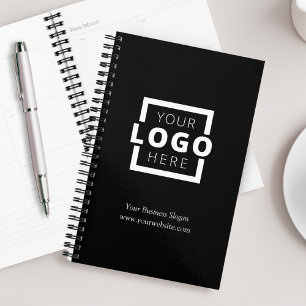 Agenda Logotipo de la empresa personalizado Negra promoci
