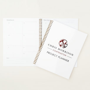 Agenda Logotipo de marketing para negocios de construcció