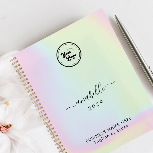 Agenda Logotipo de negocio del Personalizado Holográfico  (Subido por el creador)