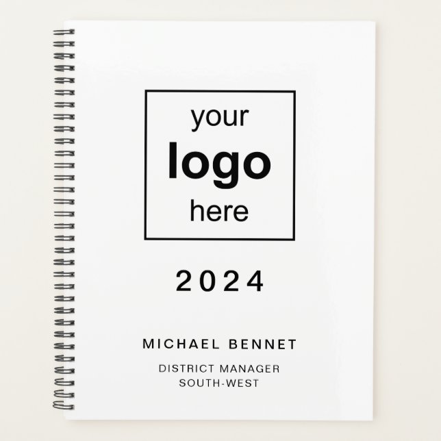Agenda Logotipo de Negocio Moderno 2024  (Anverso)