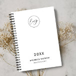 Agenda Logotipo de negocio para Personalizados minimalist<br><div class="desc">Manténgase organizado y en marca con un planificador de marca personalizado con este Minimalista diseño de diseño de Modern Business Logo 2025 Planner. Con un diseño totalmente editable con espacio para el logotipo, el nombre y el texto personalizado de su empresa. Un diario sencillo pero elegante para ayudarle a mantenerse...</div>