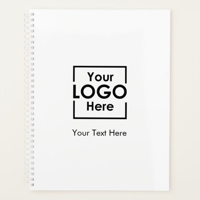 Agenda Logotipo de negocio simple personalizado Textos co (Anverso)