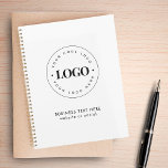 Agenda Logotipo de negocio simple y Personalizado de empr<br><div class="desc">Este elegante y profesional planificador,  con el logo de un personalizado,  es ideal para sus necesidades empresariales y promocionales. Añade fácilmente el logotipo deseado haciendo clic en la opción "personalizar".</div>