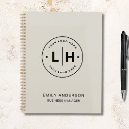 Agenda Logotipo de personalizado Empresa QR Neutral Tono