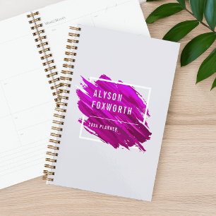 Agenda Logotipo de pintura abstracta personalizado