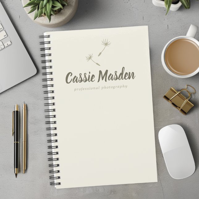 Agenda Logotipo empresarial botánico rústico de semilla d (Subido por el creador)
