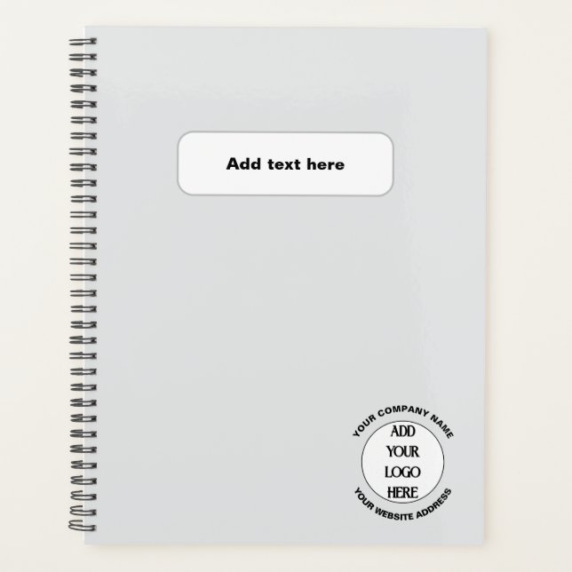 Agenda Logotipo empresarial personalizado  (Anverso)