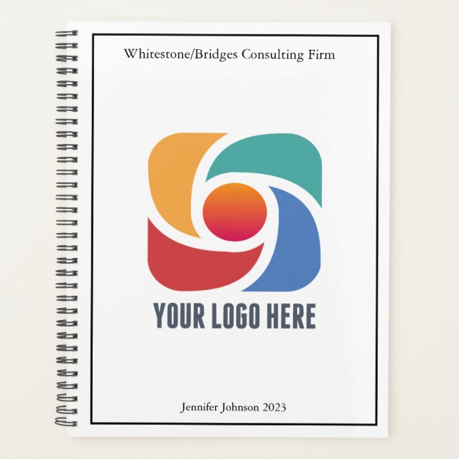 Agenda Logotipo Empresarial Personalizado Profesional 202 (Anverso)