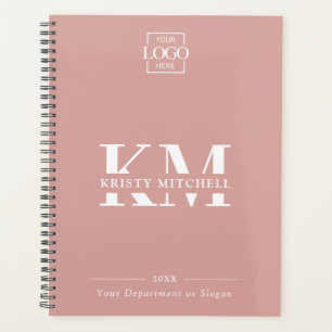 Agenda Logotipo empresarial personalizado y monograma ini