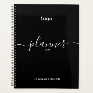 Agenda Logotipo Negra Profesional