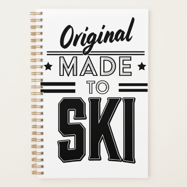 Agenda logotipo original de Made to Ski (Anverso)