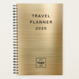 Agenda Logotipo personalizado monograma oro Viajes