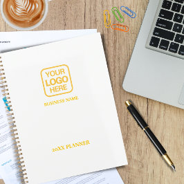 Agenda Logotipo profesional moderno de oro blanco