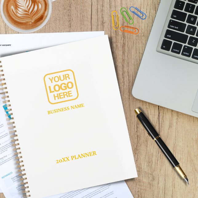 Agenda Logotipo profesional moderno de oro blanco (Subido por el creador)