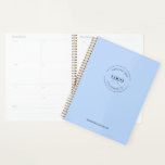 Agenda Logotipo simple Personalizado Minimalista blanco c<br><div class="desc">Haga una impresión duradera con el Simple White Minimalista Personalizado Logo Branded Blue Planner. Este planificador le permite promocionar su negocio de una manera sencilla y elegante, al mismo tiempo que ofrece un regalo práctico y profesional para sus clientes, clientes, vendedores, personal, familia y amigos. Personalizar el planificador con su...</div>