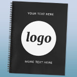 Agenda Logotipo simple y negocio de promoción de texto<br><div class="desc">Diseño sencillo de logotipo y texto personalizado para fomentar la lealtad de la marca y promocionar su pequeña empresa. Reemplace el logotipo por el suyo propio y cambie o elimine el texto superior e inferior del frente al personalizar. Perfecto para su uso en su negocio, con fines promocionales y para...</div>