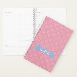Agenda Lollipop rosa con año Personalizado