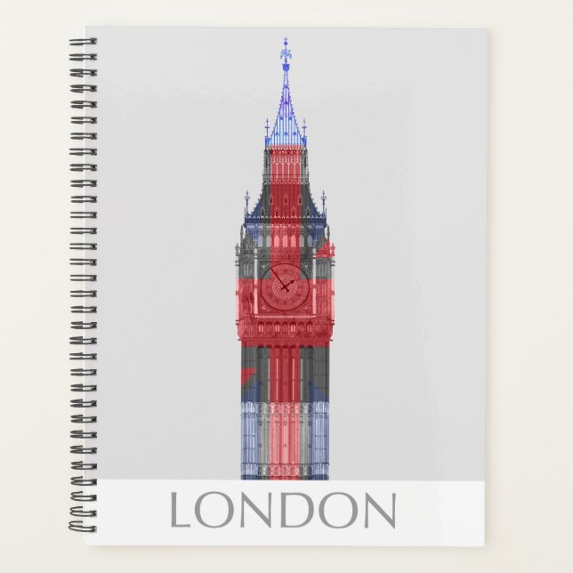 Agenda London Big Ben Union Jack (Anverso)