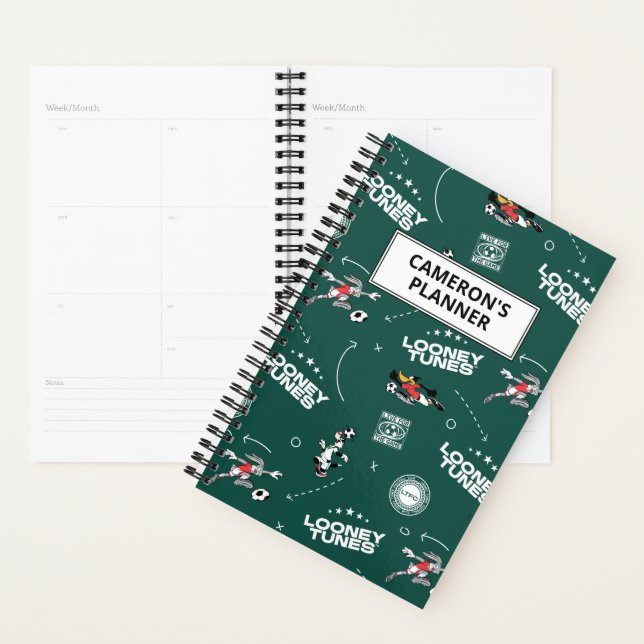 Agenda LOONEY TUNES™ Soccer Playbook Pattern (Demostración)