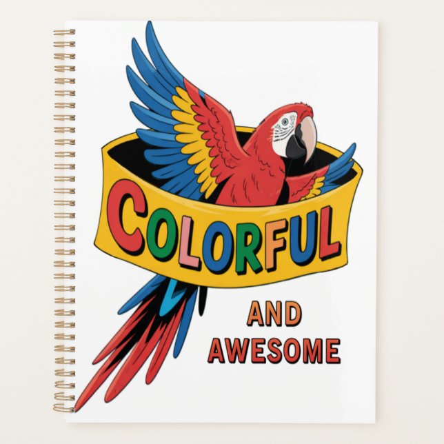 Agenda Loro colorido (Anverso)