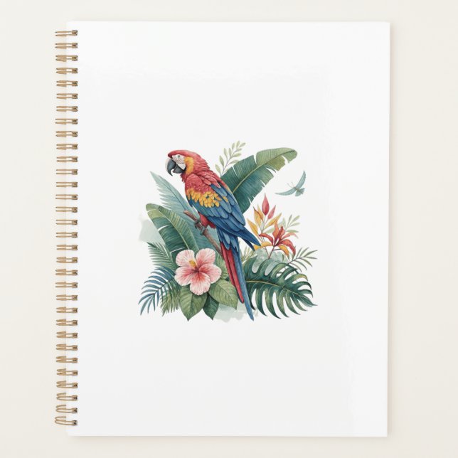 Agenda Loro Con Flores (Anverso)