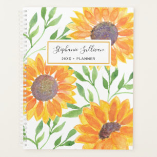 Agenda Los girasoles amarillos personalizados