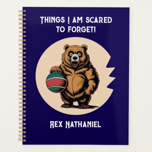 Agenda Los pensamientos atesorados asustan para olvidar a (Anverso)