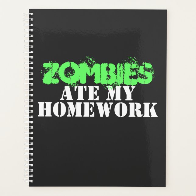 Agenda "Los zombies se comieron mi casa" muertos viviente (Anverso)