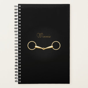 Agenda Lote de Snaffle Gold Personalizado 5.5"x8" Ecuestr
