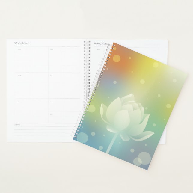 Agenda Lotus Awakening Hardcover Daily Planner (Demostración)