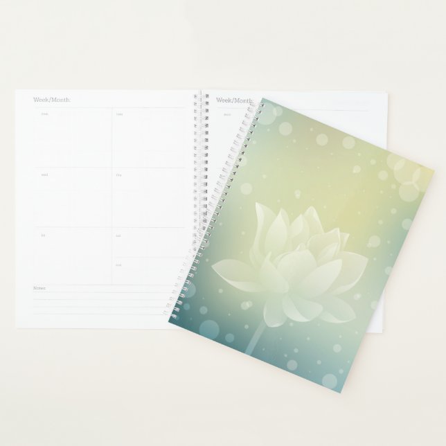 Agenda Lotus Serenity Hardcover Daily Planner (Demostración)