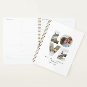 Agenda Love 4 foto simple regalo personalizado moderno