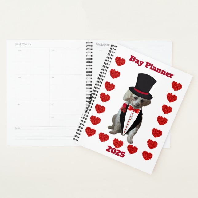 Agenda Love My Poodle Day Planner 2025 (Demostración)