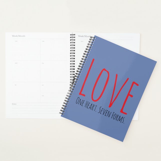 Agenda Love - One Heart. Seven Forms Planner (Demostración)
