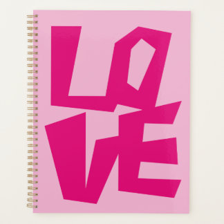 Agenda Love Planner Pink Preppy Cool Y2K Deisgn