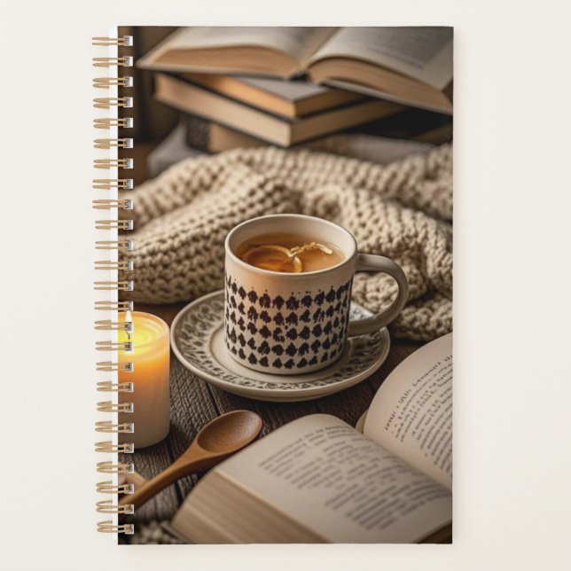 Agenda Luces de velas cálidas y acogedoras Boho (Anverso)