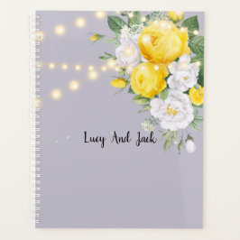 Agenda Luces rusas floral amarilla