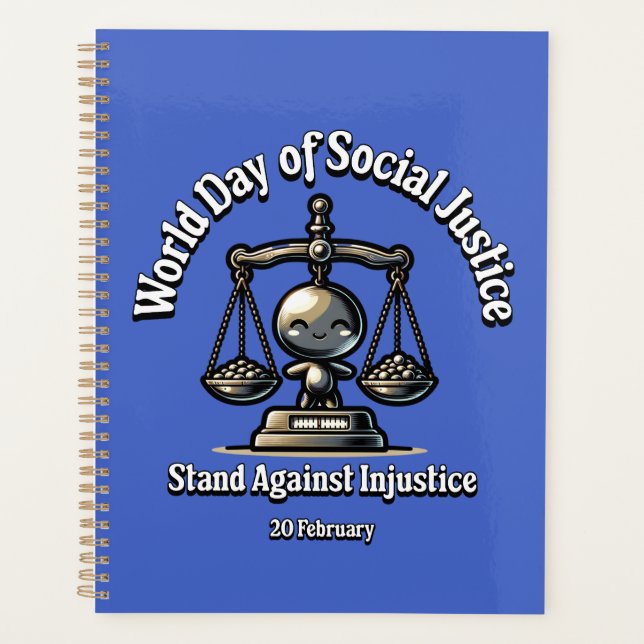 Agenda Lucha Contra La Injusticia. Día de la Justicia Soc (Anverso)