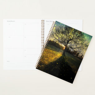 Agenda Luciérnagas mágicas paisaje de ensueño