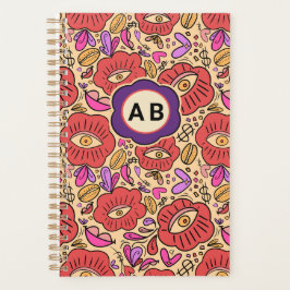 Agenda Lucky Eye Floral Pattern