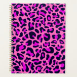 Agenda Lugares de leopardo de chita Animales silvestres d<br><div class="desc">Safari salvaje y huella animal de la jungla. Chita de moda moderna,  estampado animal de piel de leopardo de color rosa.</div>