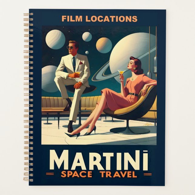 Agenda Lugares de películas de Martini Space Travel Poste (Anverso)