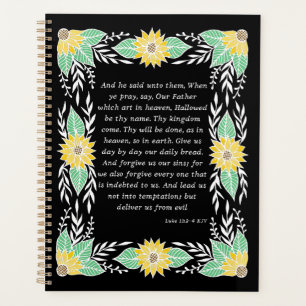 Agenda Luke 11:2-4 Biblia Verse Calendar Planner
