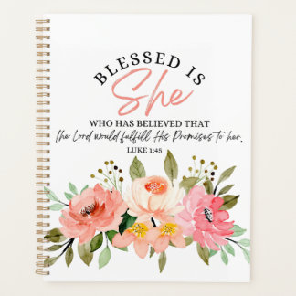 Agenda Luke 1:45 bendecida es su escritura floral