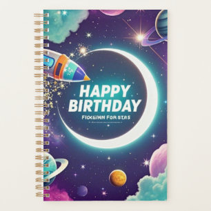 Agenda Luna creciente de cumpleaños feliz con temática ga