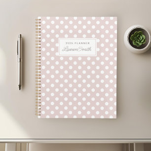 Agenda Lunares rosados modernos