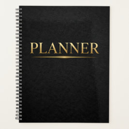 Agenda Luxury Gold Planner with Glow Line